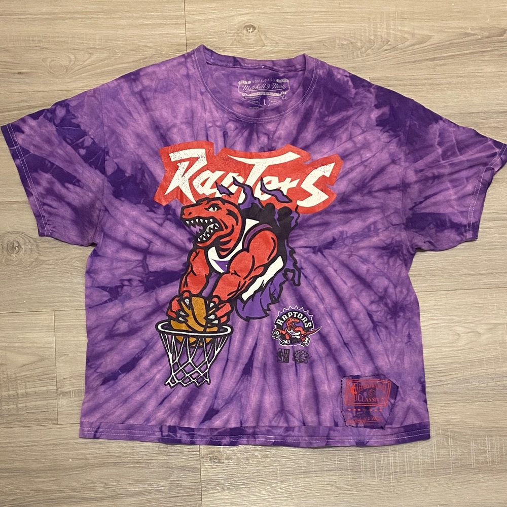 Mitchell & Ness Purple Raptors Graphic Tee